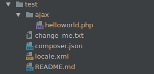 ajax ordner helloworld