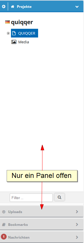 arbeitsbereich - ein panel auf arbeitsbereich - ein panel auf